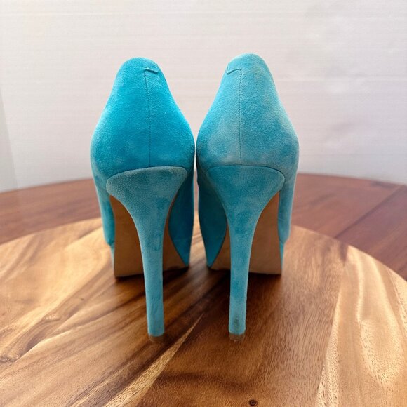 Platform suede pump - Picture 3 of 7